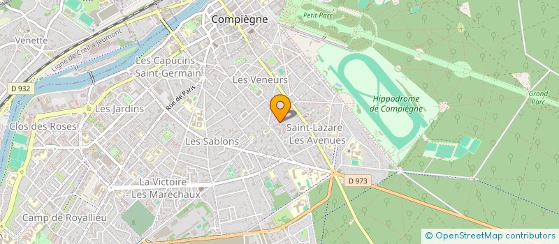 localisation de l'entreprise SCI ALBANE  COMPIEGNE