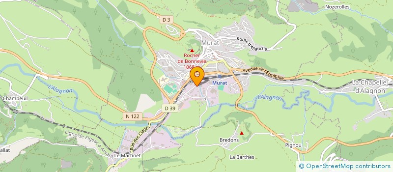 localisation de l'entreprise SCI ALBANE à MURAT