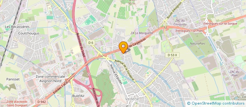 localisation de l'entreprise SCI ALBANGE  VEDENE