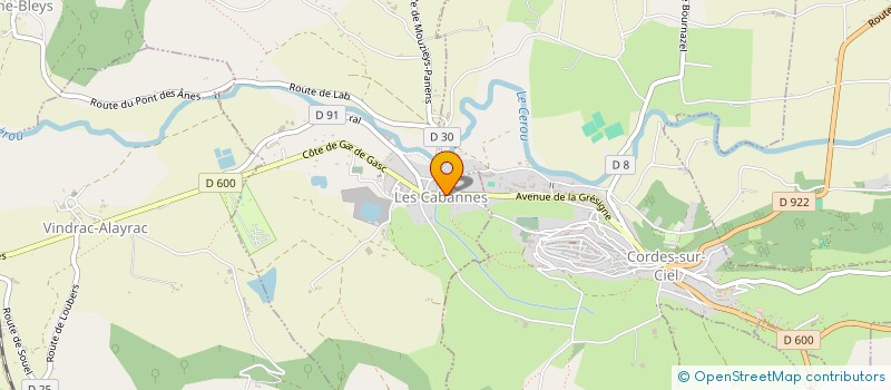 localisation de l'entreprise SCI ALBANIE  LES CABANNES