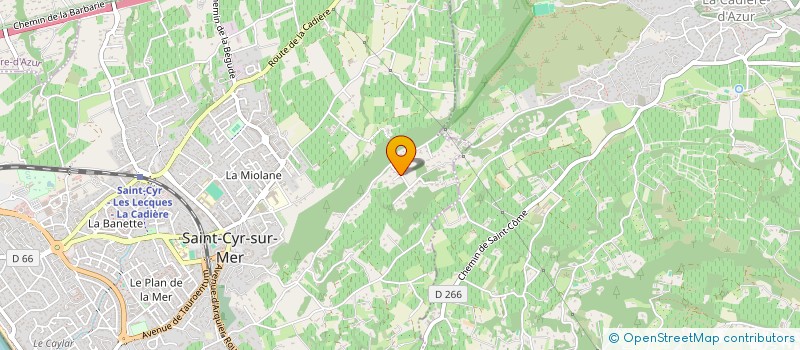 localisation de l'entreprise SCI ALBARES à SAINT-CYR-SUR-MER