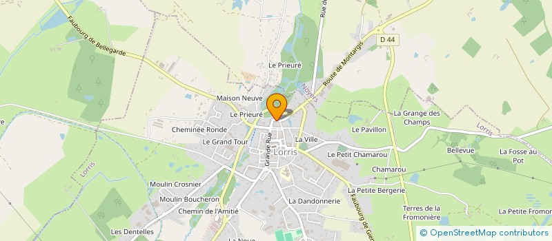 localisation de l'entreprise SCI ALBARET à LORRIS
