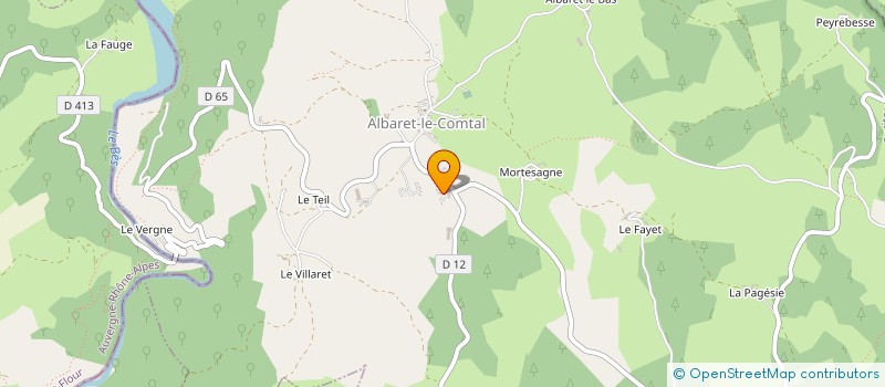 localisation de l'entreprise SCI ALBARET  ALBARET-LE-COMTAL