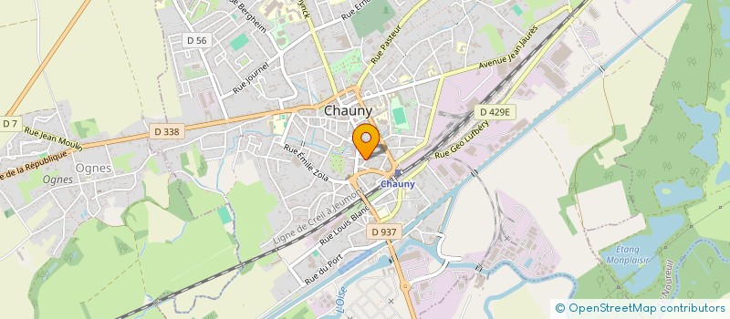 localisation de l'entreprise SCI ALBARIC à CHAUNY