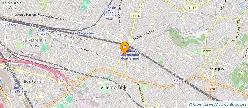 localisation de l'entreprise SCI ALBATROS à VILLEMOMBLE