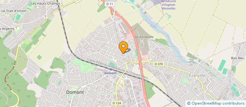 localisation de l'entreprise SCI ALBE 105  DOMONT
