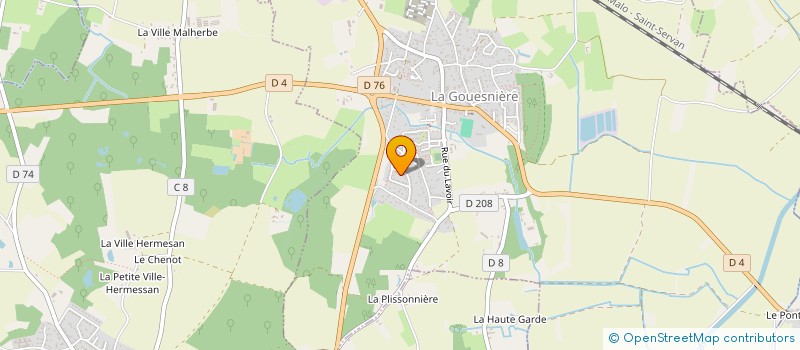 localisation de l'entreprise SCI ALBEMUR  LA GOUESNIERE