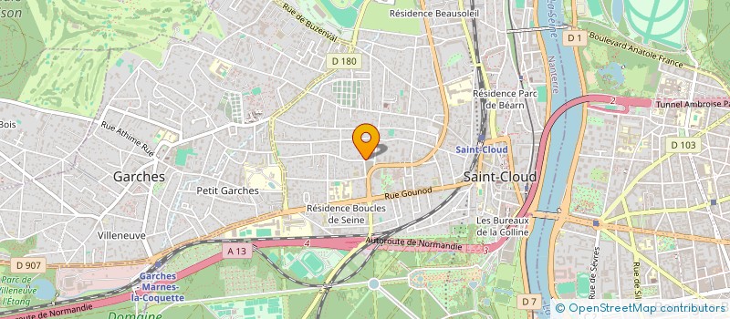 localisation de l'entreprise SCI ALBEN à SAINT-CLOUD