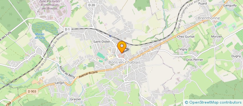 localisation de l'entreprise SCI ALBEO  BONS-EN-CHABLAIS