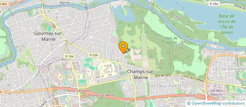 localisation de l'entreprise SCI ALBERA  CHAMPS-SUR-MARNE