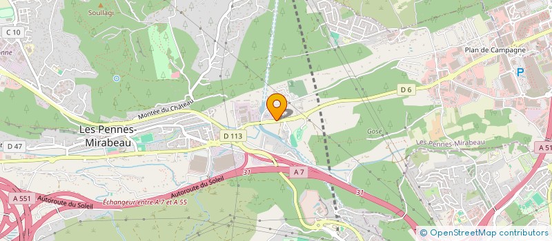 localisation de l'entreprise SCI ALBERELLO à LES PENNES-MIRABEAU