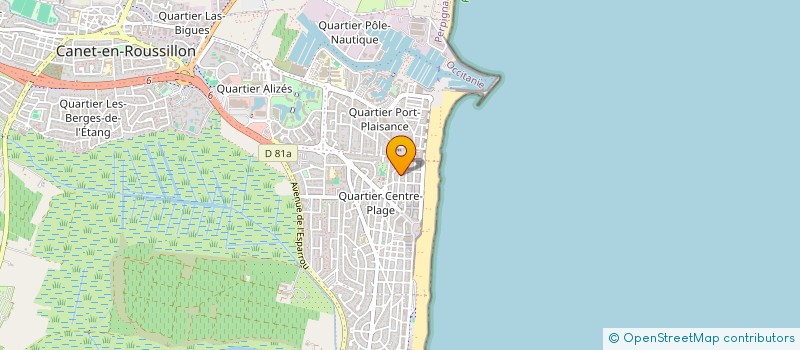 localisation de l'entreprise SCI ALBERISSIMMO  CANET-EN-ROUSSILLON