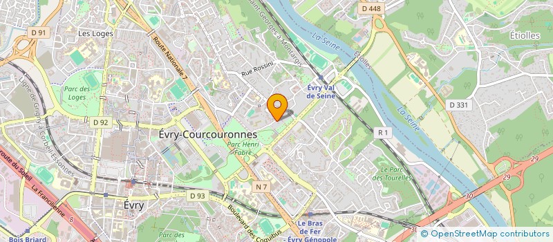 localisation de l'entreprise SCI ALBERSA à EVRY-COURCOURONNES