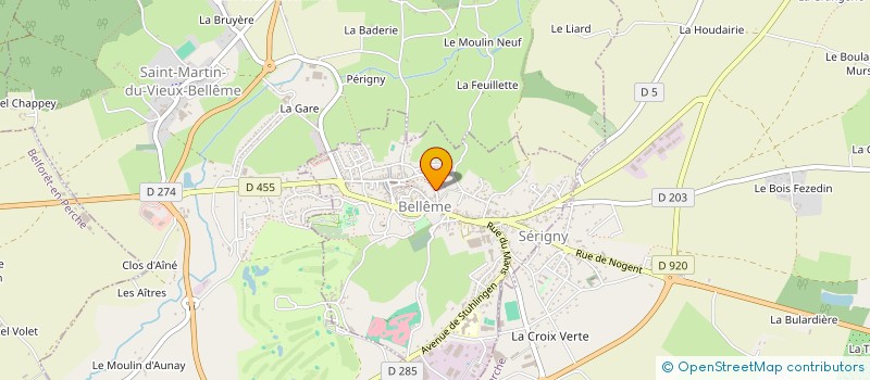 localisation de l'entreprise SCI ALBERT 1ER à BELLEME