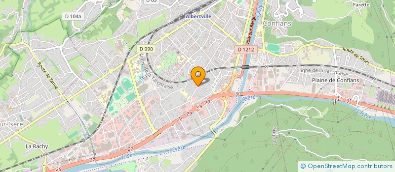 localisation de l'entreprise SCI ALBERT 1ER  ALBERTVILLE