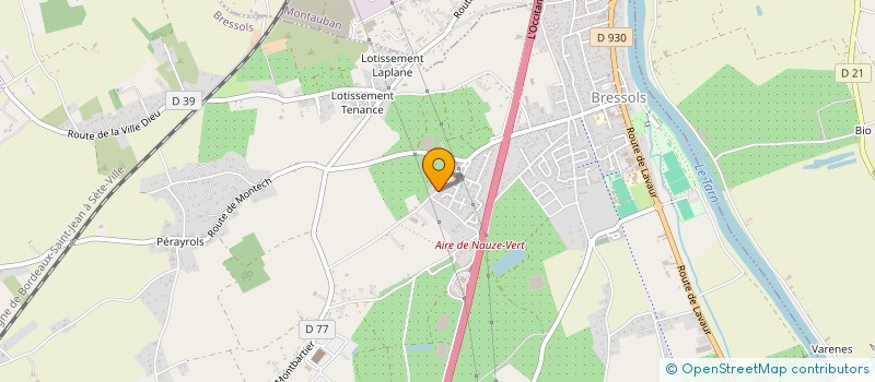 localisation de l'entreprise SCI ALBERT 82  BRESSOLS