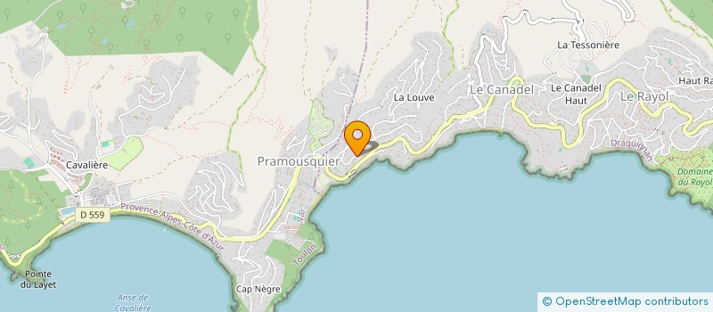 localisation de l'entreprise SCI ALBERT à RAYOL-CANADEL-SUR-MER