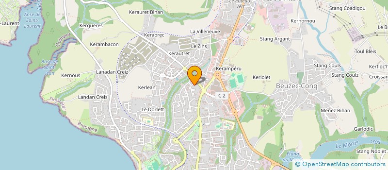 localisation de l'entreprise SCI ALBERT  CONCARNEAU