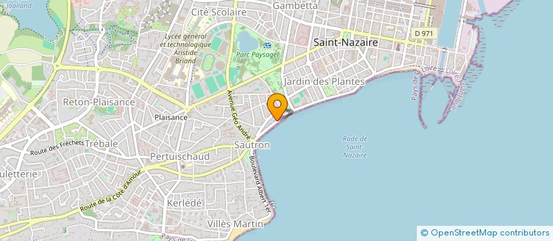 localisation de l'entreprise SCI ALBERT A LA PLAGE  SAINT-NAZAIRE