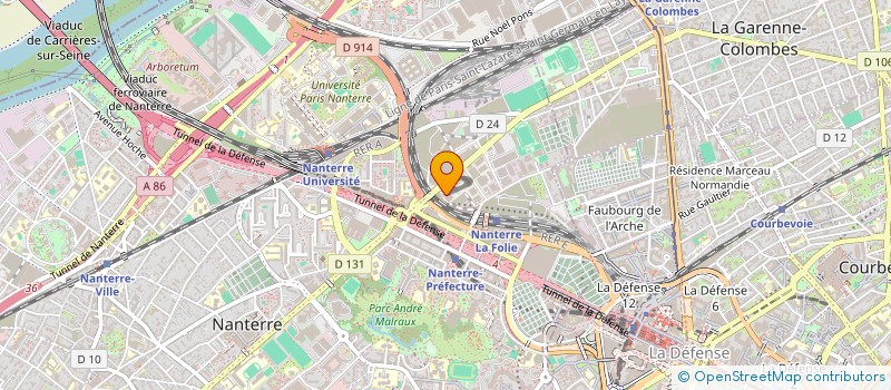 localisation de l'entreprise SCI ALBERT DURAND  NANTERRE