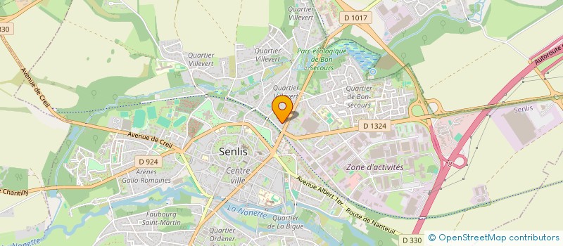 localisation de l'entreprise SCI ALBERT ET CELESTINE  SENLIS