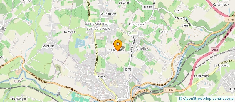 localisation de l'entreprise SCI ALBERT ET MIETTE  SAINT-GERMAIN-NUELLES