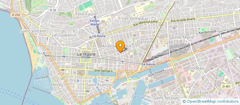 localisation de l'entreprise SCI ALBERT FRANKLIN à LE HAVRE