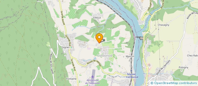 localisation de l'entreprise SCI ALBERT GRIOT  CORBONOD