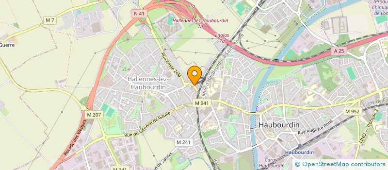 localisation de l'entreprise SCI ALBERT HENRI  HALLENNES-LEZ-HAUBOURDIN