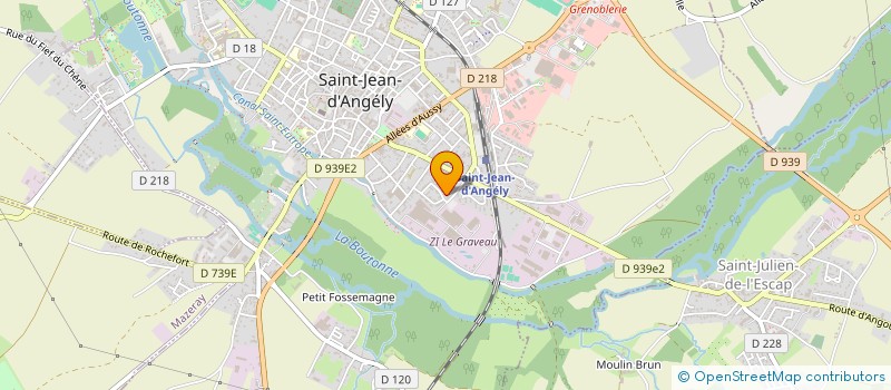 localisation de l'entreprise SCI ALBERT IRENE  SAINT-JEAN-D'ANGELY