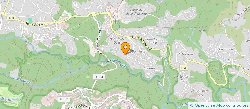 localisation de l'entreprise SCI ALBERT & NOEMIE  BIOT