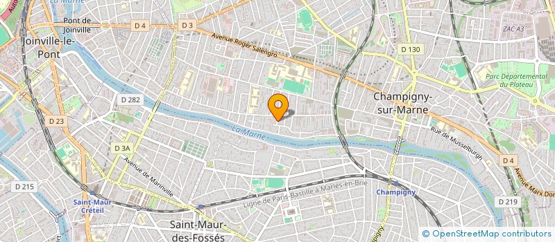 localisation de l'entreprise SCI ALBERT THOMAS  CHAMPIGNY SUR MARNE