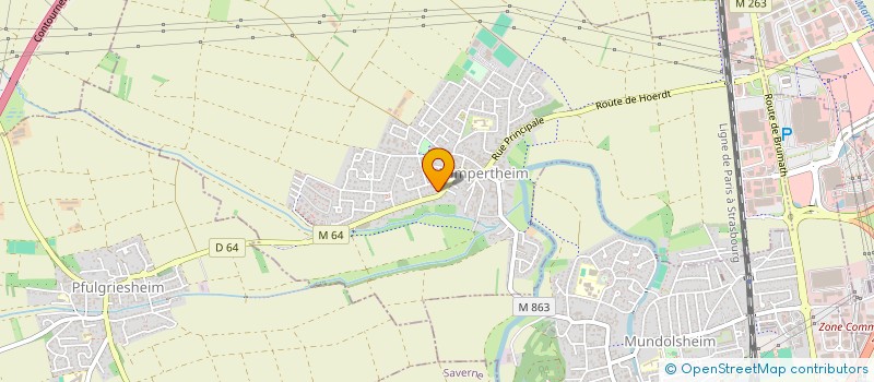 localisation de l'entreprise SCI ALBERTINE  LAMPERTHEIM