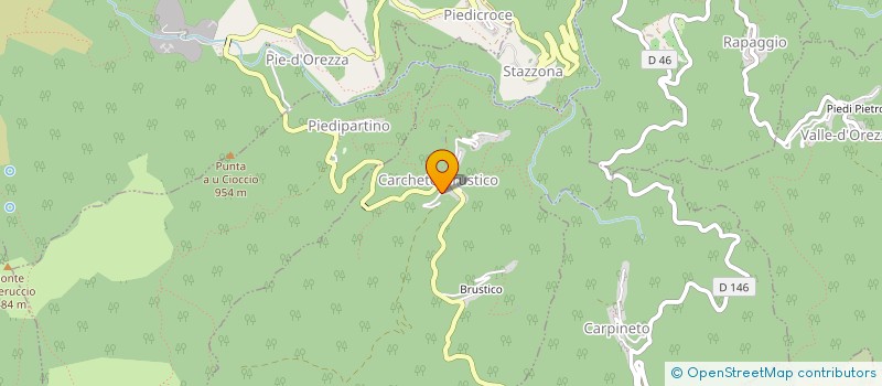 localisation de l'entreprise SCI ALBERTINI CL-E à CARCHETO-BRUSTICO