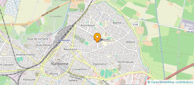 localisation de l'entreprise SCI ALBESICAR à NARBONNE