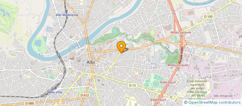 localisation de l'entreprise SCI ALBI INVESTISSEMENTS à ALBI