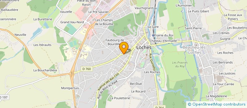 localisation de l'entreprise SCI ALBI'NOS  LOCHES