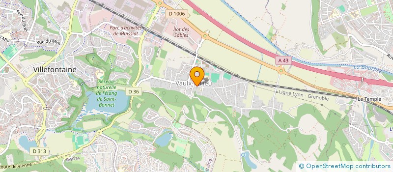 localisation de l'entreprise SCI ALBIADIS  VAULX-MILIEU