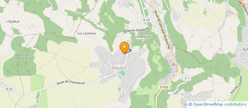 localisation de l'entreprise SCI ALBIFLORA  MAUBEC