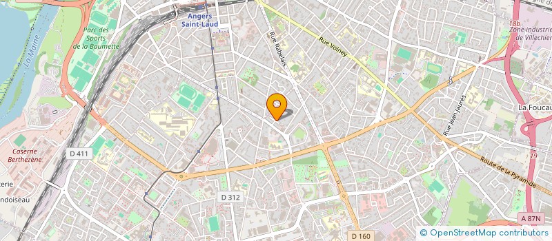 localisation de l'entreprise SCI ALBINUS à ANGERS