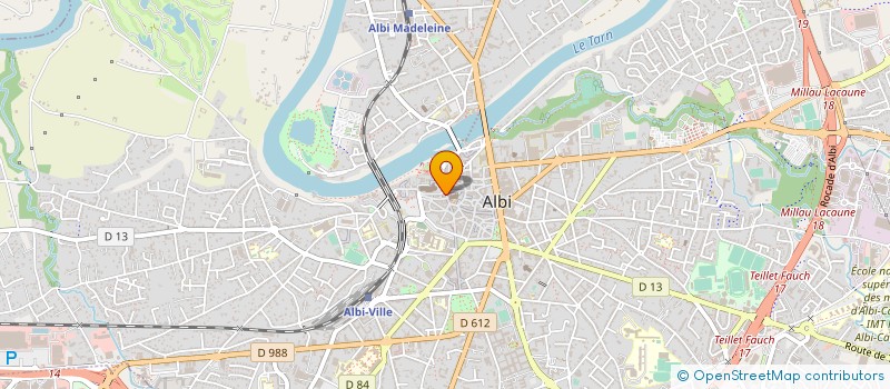 localisation de l'entreprise SCI ALBION à ALBI