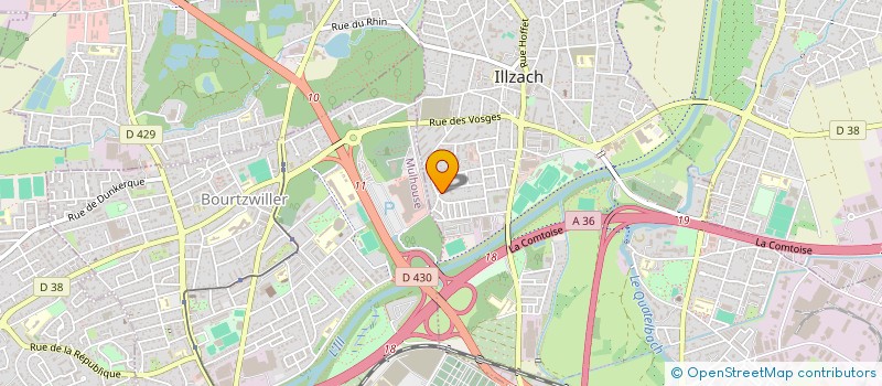 localisation de l'entreprise SCI ALBLO  ILLZACH