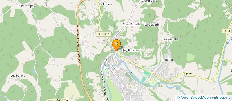 localisation de l'entreprise SCI ALBON à BRANTOME EN PERIGORD
