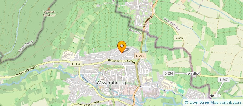 localisation de l'entreprise SCI ALBOR  WISSEMBOURG