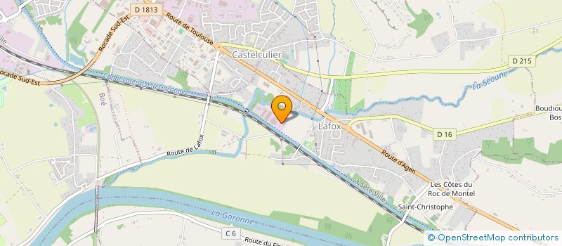 localisation de l'entreprise SCI ALBRET  LAFOX