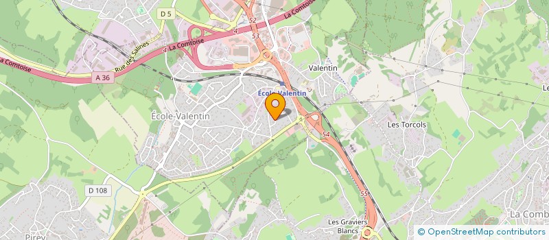 localisation de l'entreprise SCI ALBRYA  ECOLE-VALENTIN