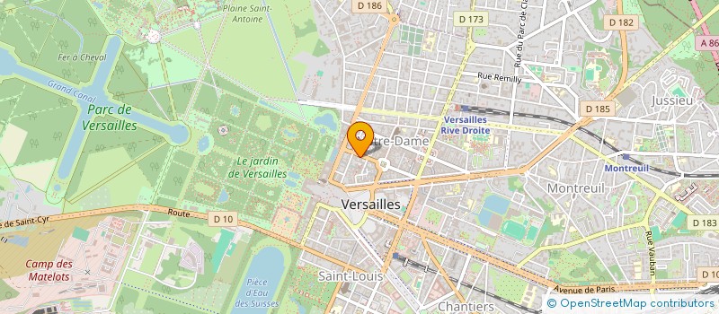 localisation de l'entreprise SCI ALBYVILLE à VERSAILLES