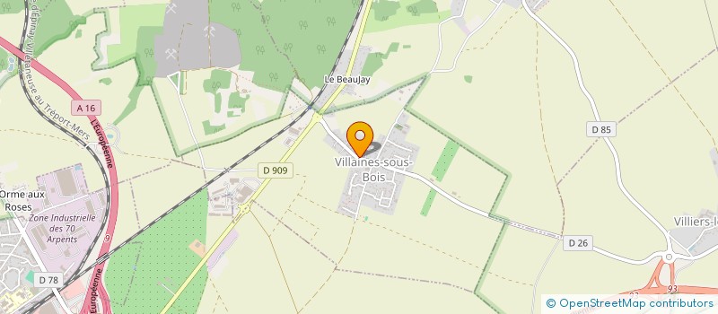 localisation de l'entreprise SCI ALCADIEN  VILLAINES-SOUS-BOIS