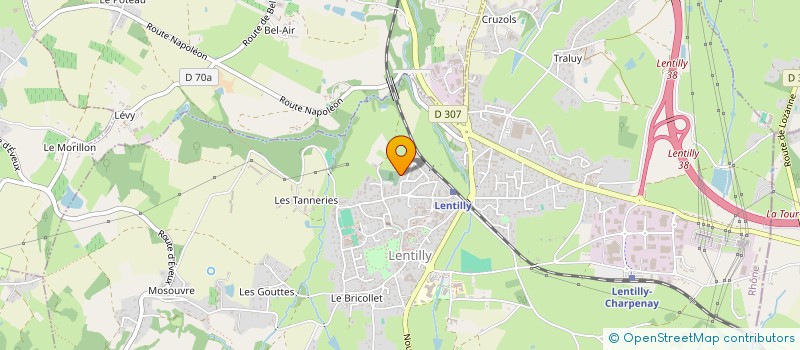 localisation de l'entreprise SCI ALCAJO  LENTILLY