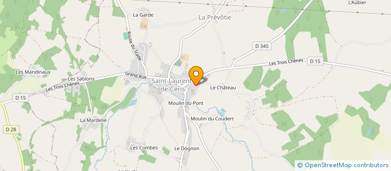 localisation de l'entreprise SCI ALCAJUMA à SAINT-LAURENT-DE-CERIS
